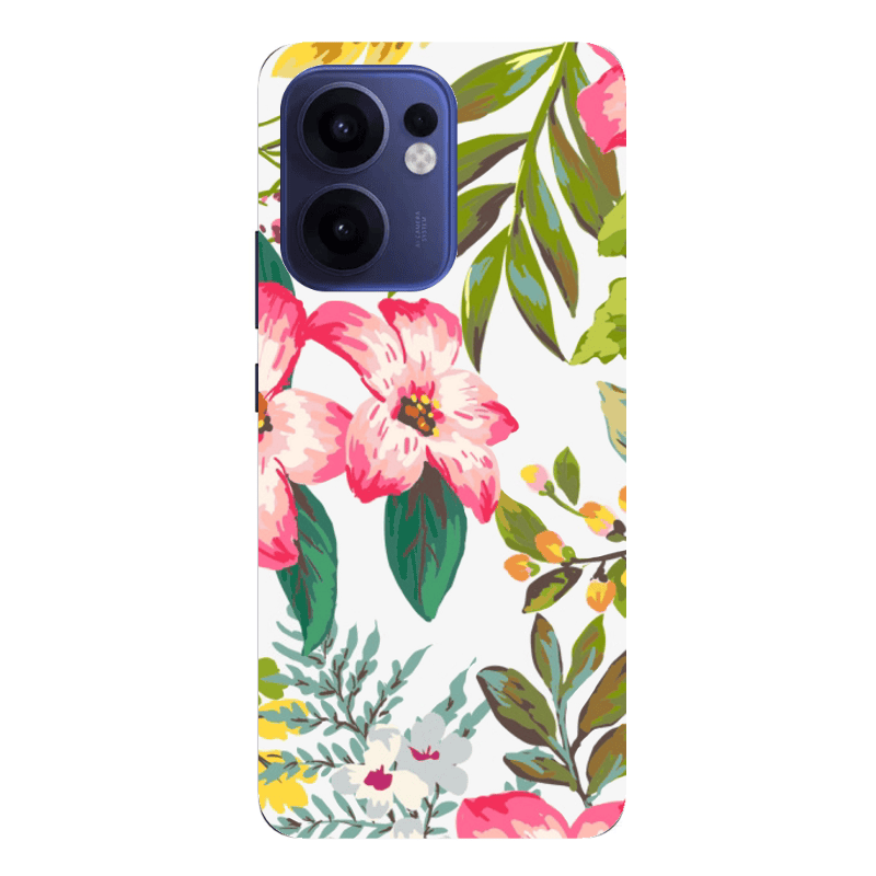 Oppo Reno13 FS Red laves Transparent Silicone TPU Θήκη